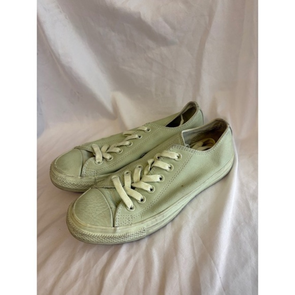 Converse Chuck Taylor All Star Leather Low Top Sage Green Sneakers